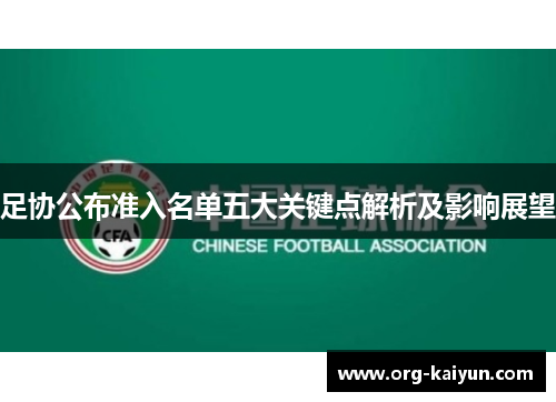 足协公布准入名单五大关键点解析及影响展望