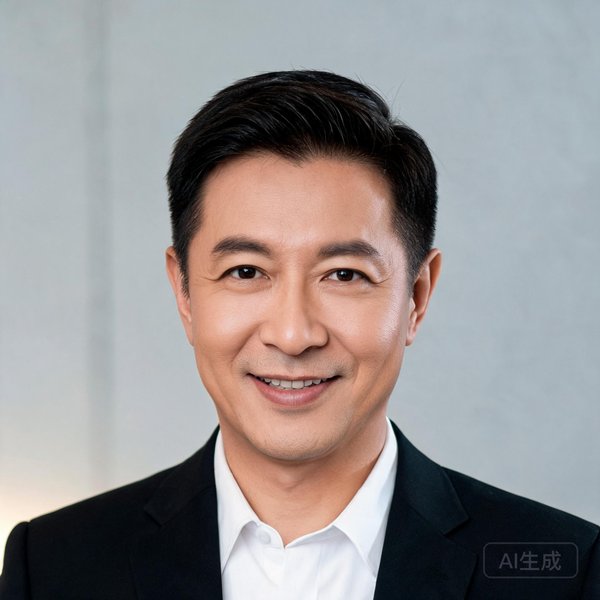 开云体育CEO张振宇，一位面带微笑的四十岁男性，穿着深色西装